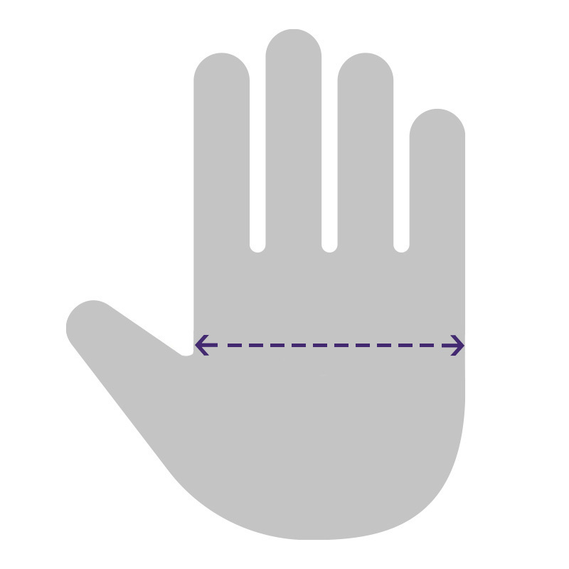 How to measure my hand width